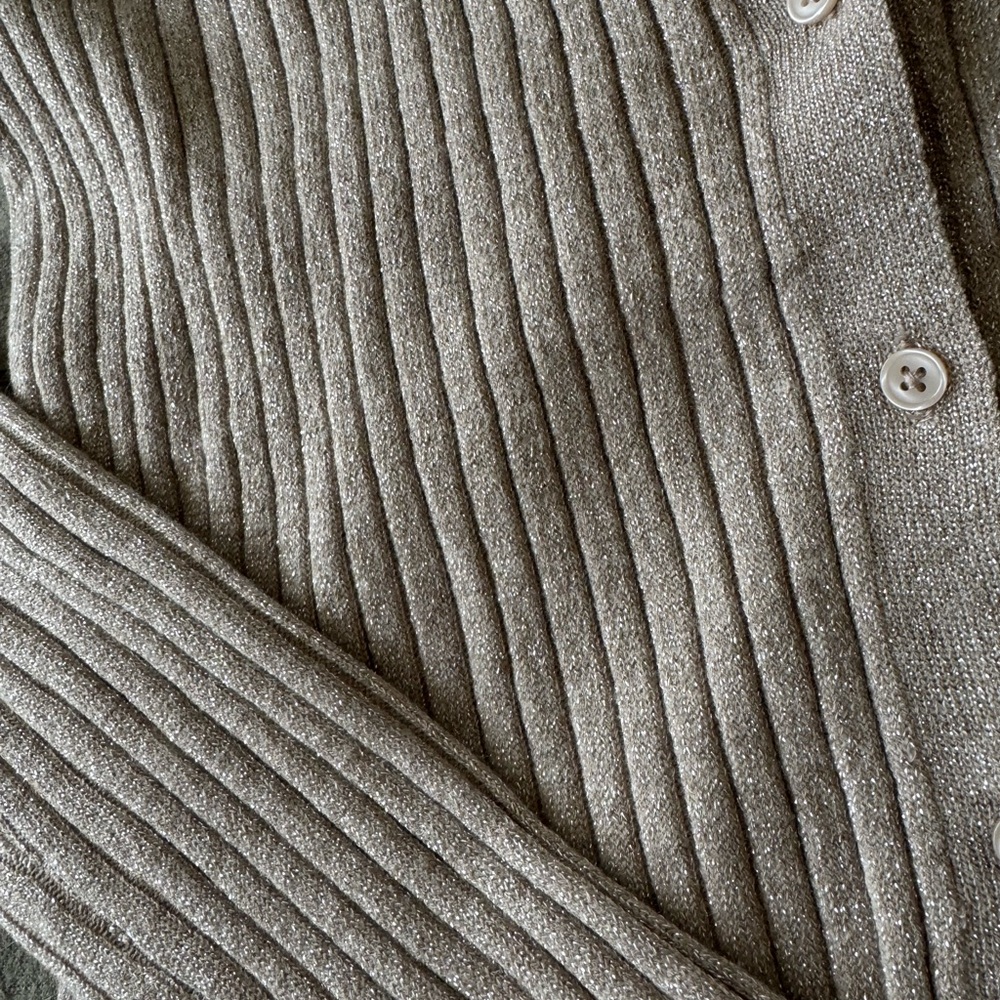 A New Day Women's Ribbed Cardigan with Sparkle shimmer - Picture 4 of 5